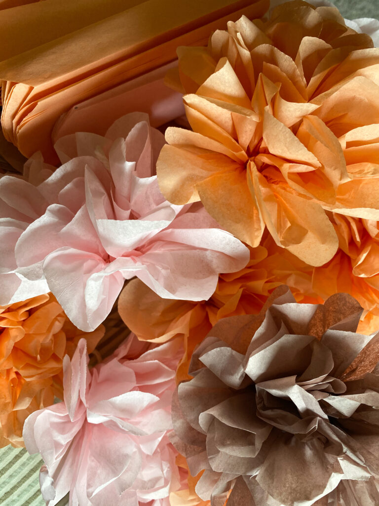 Orange Ombre Wrapping Paper by Rose Gold
